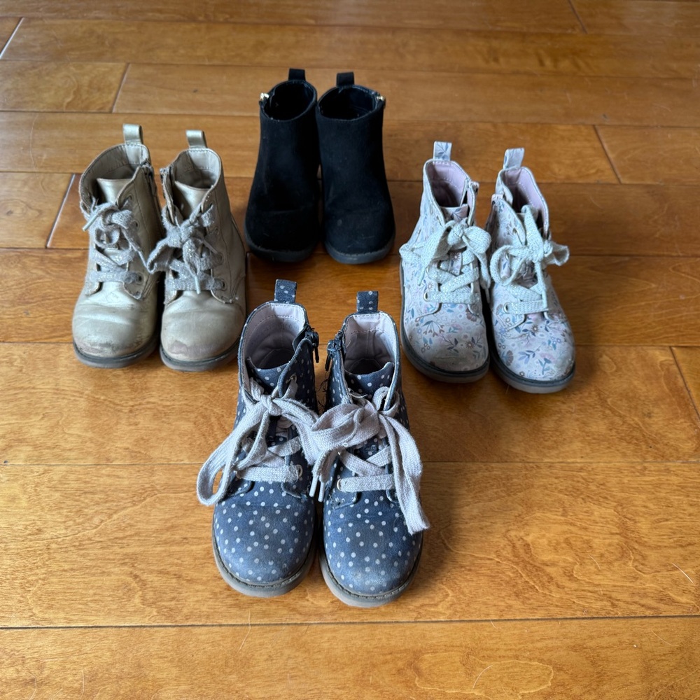 Cat & Jack Kids Boots - Black, Tan, and Patterned